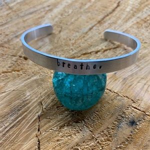 ‘breathe.’ Metal Cuff